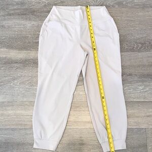 RBX Cream High-Waist Track Joggers